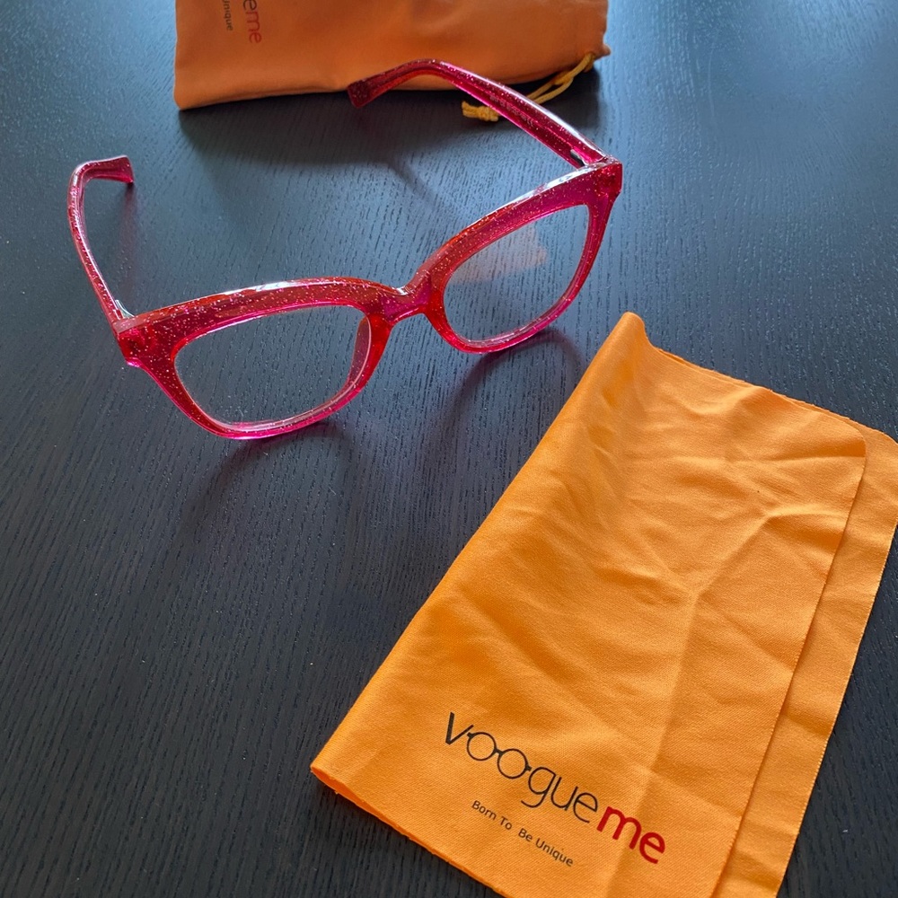 Vooglam Glitter Glasses Rectangular. - image 1